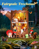 Rolife DIY Miniature House Kit Fairytale Tree House 1:18 Dollhouse Diorama Fantasy Forest Theme Tiny House Building Kit