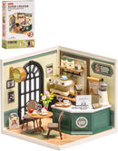 Rolife Super Creator Perfect Romance Cafe Miniature House Kit, No-Glue Snap-Fit Plastic 3D Puzzle Diorama