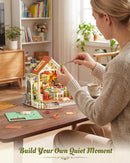 Rolife DIY Miniature Doll House Kit with Furniture for Children Adult Wooden Kits Toy (Sunlight Farmhouse Kitchen)