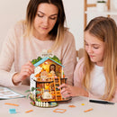 Rolife DIY Miniature Doll House Kit with Furniture for Children Adult Wooden Kits Toy (Puppy's Cosy Villa)