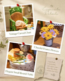 Rolife 6 hrs DIY Book Nook Kit, Secret Bloomy Nook TGE04 3D Wooden Puzzle Floristry Garden, Bookend with Touch LED Light