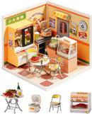 Rolife Super Creator Series, DIY Mini Night Out Food Stall Dollhouse House Kit, Bulid for Action Collectible Figures