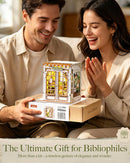 Rolife 6 hrs DIY Book Nook Kit, Secret Bloomy Nook TGE04 3D Wooden Puzzle Floristry Garden, Bookend with Touch LED Light