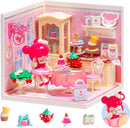 Rolife DIY Miniature Doll House Kit with Furniture for Children Adult Wooden Kits Toy (Nanci Strawberry Teatime)