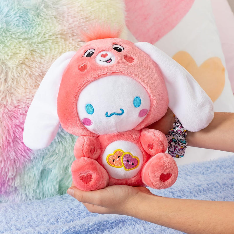 Cinnamoroll Dressed As Love a Lot Bear 9" Care Bears Plush Soft, Huggable Stuffed Animal