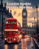 Rolife 3D Wooden Puzzles London Tour Bus 4.4" Wood Model Toy Car to Build Crafts for Adults Collectibles Gifts