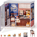 Rolife DIY Miniature Doll House Kit with Furniture for Children Adult Wooden Kits Toy (Butter Bakery House)