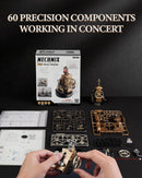 ROKR Morse Telegraph Metal 3D Puzzle Mechanical Model Kits, Plastic DIY Industrial City Crafts Gifts