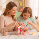 Rolife DIY Miniature Doll House Kit with Furniture for Children Adult Wooden Kits Toy (Nanci Strawberry Teatime)