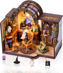 Rolife DIY Miniature Doll House Kit with Furniture for Children Adult Wooden Kits Toy (The Magic Study)