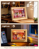 Rolife Sweet Scoopery Ice Cream DIY Miniature House Kit Creative Frame 3D Wall-Mountable Mini Room Building Set