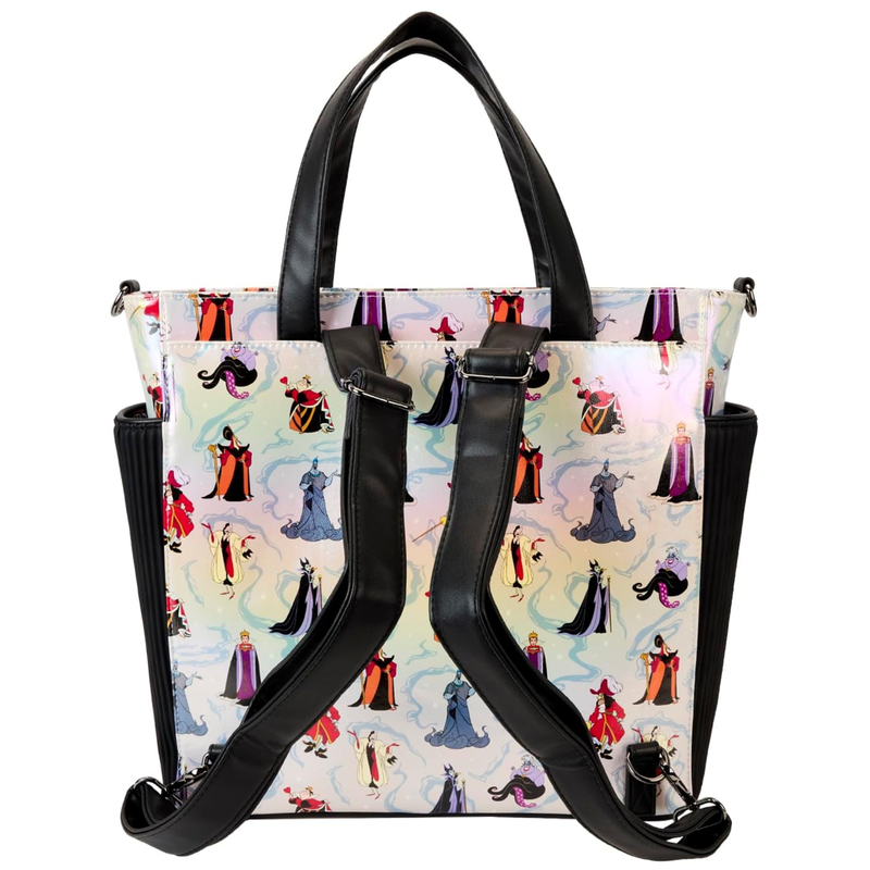 Loungefly Disney Villains AOP Convertible Backpack & Tote Bag