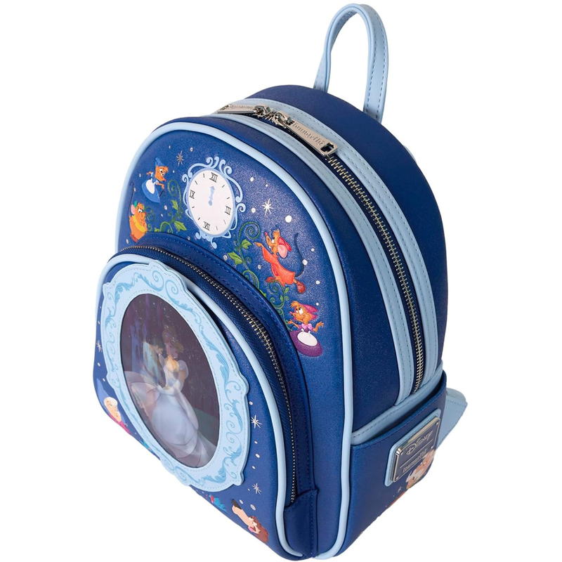 Loungefly Disney Cinderella 75th Anniversary Lenticular Mini Blue Backpack