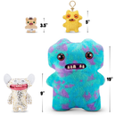 Fuggler Gold Fuggs by ZURU Funny Ugly Monster, Plush, Collectible, Toy (Grin Grin - Leopard Fleece with Gold foil Print)