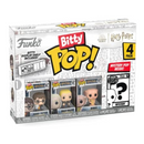 Funko Bitty POP! HP - Harry in Robe with Scarf, 4-Pack - Harry Potter, Draco Malfoy, Dobby and A Surprise Mystery Mini Figure