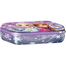 Disney Frozen Purple Molded Pencil Case with Anna and Elsa for Organization