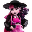 Monster High Draculaura Doll with Pet Bat-Cat Count Fabulous & Accessories Like Backpack, Spell Book, Bento Box & More