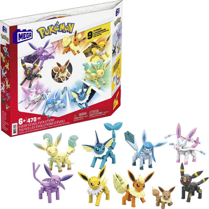 MEGA Pokemon Every Eevee Evolution toy building set