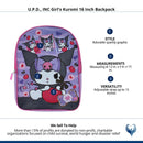Hello Kitty Kuromi 15" Purple School Backpack for Girls