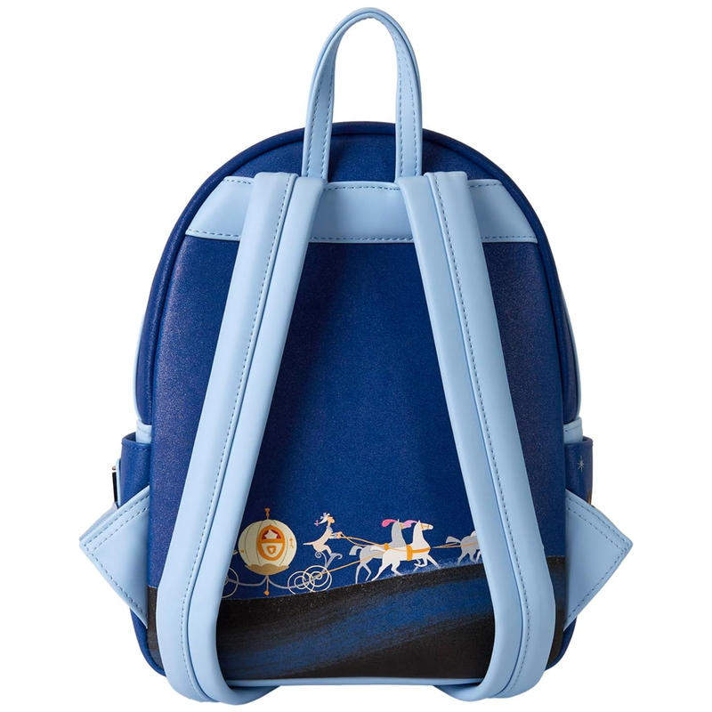 Loungefly Disney Cinderella 75th Anniversary Lenticular Mini Blue Backpack