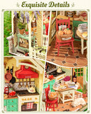 Rolife DIY Miniature Doll House Kit with Furniture for Children Adult Wooden Kits Toy (Sunlight Farmhouse Kitchen)