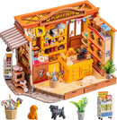 Rolife DIY Miniature Doll House Kit with Furniture for Children Adult Wooden Kits Toy (Fluffy Friends Store)