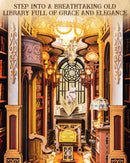 Rolife Book Nook Kits Library of Wonders 3D Puzzle, 10.4" Decorative Bookends Baroque-Style Booknook Bookshelf Insert