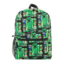 Minecraft Creeper All-Over Print 18" Backpack ages 3+