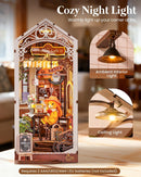 Rolife Holiday Café 5 Hrs DIY Book Nook Kit, Miniature Dollhouse Booknook Kit