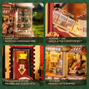 ROKR 3D Puzzle for Adults Factory Wooden Model Kit Luminous Factory DIY Dollhouse Kit Building with Music