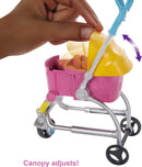 Barbie Stroll ‘N Play Pups Playset with Barbie Doll, 2 Puppies and Pet Stroller