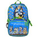 Bluey and Friends 16 inch Backpack with a Insulated Detachable Lunch Bag 2-Piece Set Blue for Boys and Girls