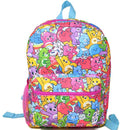 Care Bears All Over Print Nylon Kids School Backpack 16", Colorful and Fun for Girls