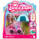 Barbie Mini BarbieLand Doll & Vehicle Set with 1.5-inch Doll, Color-Change SUV & Tent Accessory