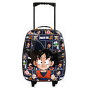 Dragon Ball Z Kids Goku ABS Shell Collapsible Wheeled Luggage for boys