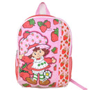 Strawberry Short 16" Pink Nylon School Backpack 16" Bookbag for Girls, with a Large front Pocket