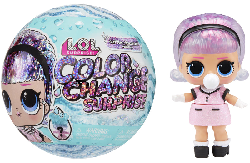 LOL Surprise Glitter Color Change Dolls with 7 Surprises Including a Collectible Doll, Sparkly Fashions, and Accessories. Great Gift for Kids Ages 4+
