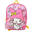 Hello Kitty My Melody 15" Pink School Backpack for Girls