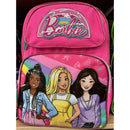 Barbie and Friends Large Pink Polyester 16" School Backpack for Girls