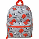 Gray Snoopy 16" Nylon School Backpack for Kids, with a front Pocket