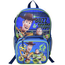 Disney Toy Story, Woody and Buzz 16" Shoulder Backpack for School with Rectangular Lunch Bag