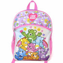Girls Care Bear 16" Backpack for School with a Large front pocket