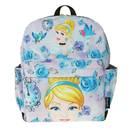 Disney Cinderella 12" Junior Deluxe Blue and Purple Polyester Backpack for Girls