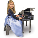 Melissa & Doug Learn-To-Play Classic Grand Piano With 30 Keys, Color-Coded Songbook, and Non-Tip Bench