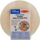 Melissa & Doug Disney Mickey Mouse Wooden Shape Sorting Clock