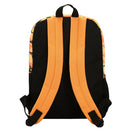 Naruto Anime Character Print Orange and Black 5-Piece Backpack Set For Boys