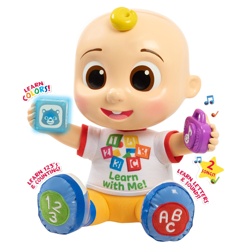 Just Play Cocomelon Interactive Learning JJ Doll with Lights and Sounds, Kids Toys for Ages 18 month