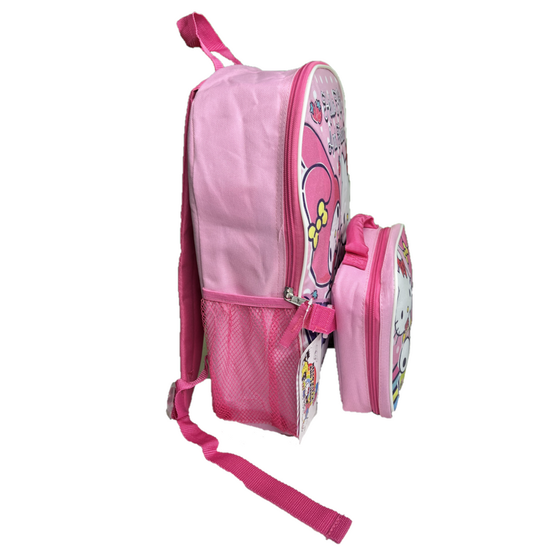 Hello Kitty & Friends 16" Shoulder Backpack with Rectangular Lunch Bag