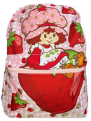 Strawberry Short 16" Pink Nylon School Backpack 16" Bookbag for Girls