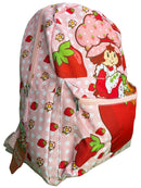 Strawberry Short 16" Pink Nylon School Backpack 16" Bookbag for Girls